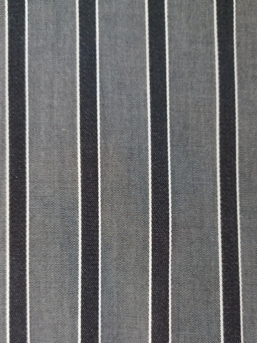 Foxcroft Black & Gray Business / Casual Vertical Stripe Women's Button-Up Shirt - Picture 7 of 16